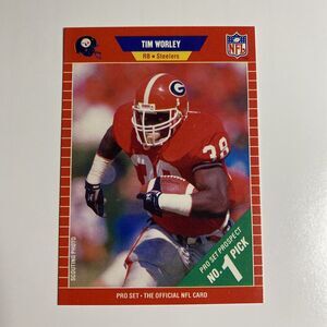 1989 Pro Set Football Card Tim Worley #511 Vintage RC